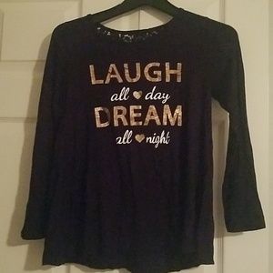 Girls dark blue shirt